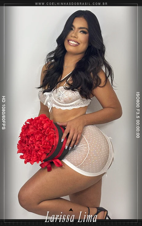 Imagem versão mobile da modelo Larissa Lima em destaque na Capa do Site do portal Coelhinhas do Brasil em Fortaleza.