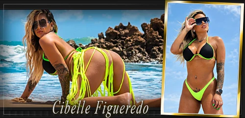 Image of Cibelle Figueiredo featured in the Pipa Beach Highlights section on the luxury escorts platform - COELHINHA DO BRASIL.